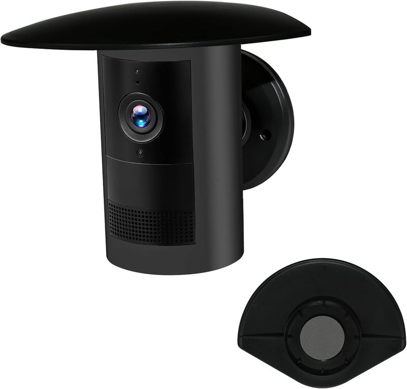 TEKCAM UV Rain Cover Compatible with Ring Outdoor Cam Plus, Weatherproof Camera Protector, Sun Shade Camera Cover, Anti Glare, Black, 1Pack - Image 1